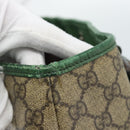 GUCCI GG Supreme Tote Bag PVC Beige Silver 114595 Auth 183719-10