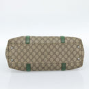 GUCCI GG Supreme Tote Bag PVC Beige Silver 114595 Auth 183719-5