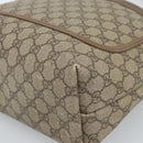 GUCCI GG Supreme Web Sherry Line Tote Bag PVC Beige Gold 002.58.6487 Auth 183720-10