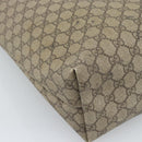 GUCCI GG Supreme Web Sherry Line Tote Bag PVC Beige Gold 002.58.6487 Auth 183720-13