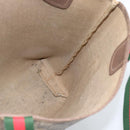GUCCI GG Supreme Web Sherry Line Tote Bag PVC Beige Gold 002.58.6487 Auth 183720-16