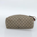 GUCCI GG Supreme Web Sherry Line Tote Bag PVC Beige Gold 002.58.6487 Auth 183720-9