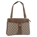 GUCCI GG Supreme Tote Bag PVC Beige Gold 86 02 021 Auth 183721-1
