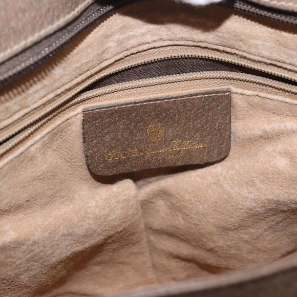 GUCCI GG Supreme Tote Bag PVC Beige Gold 86 02 021 Auth 183721