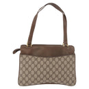 GUCCI GG Supreme Tote Bag PVC Beige Gold 86 02 021 Auth 183721-3