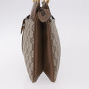 GUCCI GG Supreme Tote Bag PVC Beige Gold 86 02 021 Auth 183721-5