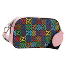 GUCCI GG Psychedelic Shoulder Bag Multicolor Silver 574886 Auth 183722M-1