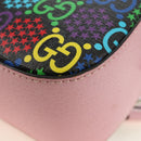 GUCCI GG Psychedelic Shoulder Bag Multicolor Silver 574886 Auth 183722M-18