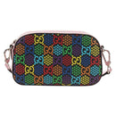 GUCCI GG Psychedelic Shoulder Bag Multicolor Silver 574886 Auth 183722M-13