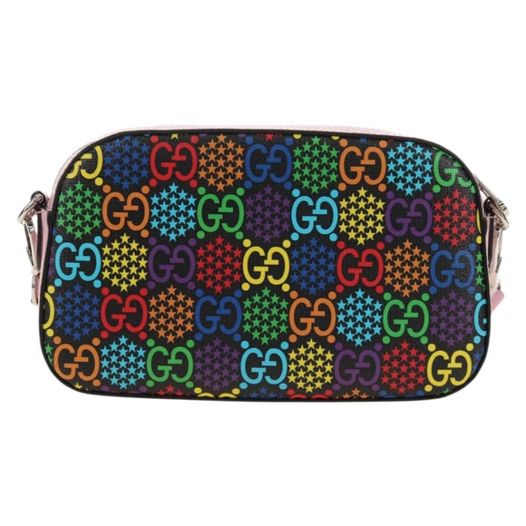 GUCCI GG Psychedelic Shoulder Bag Multicolor Silver 574886 Auth 183722M
