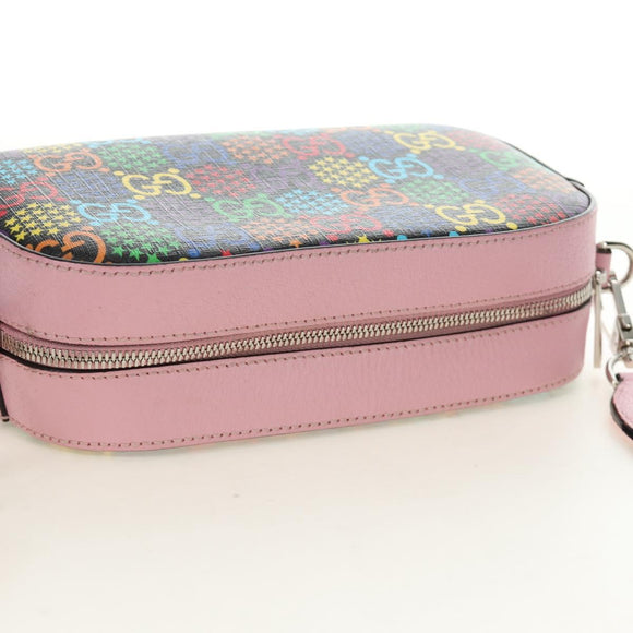 GUCCI GG Psychedelic Shoulder Bag Multicolor Silver 574886 Auth 183722M