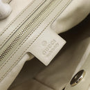 GUCCI GG Canvas Princi Web Sherry Line Tote Bag Beige Gold 257061 Auth 183725-14