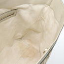 GUCCI GG Canvas Princi Web Sherry Line Tote Bag Beige Gold 257061 Auth 183725-16