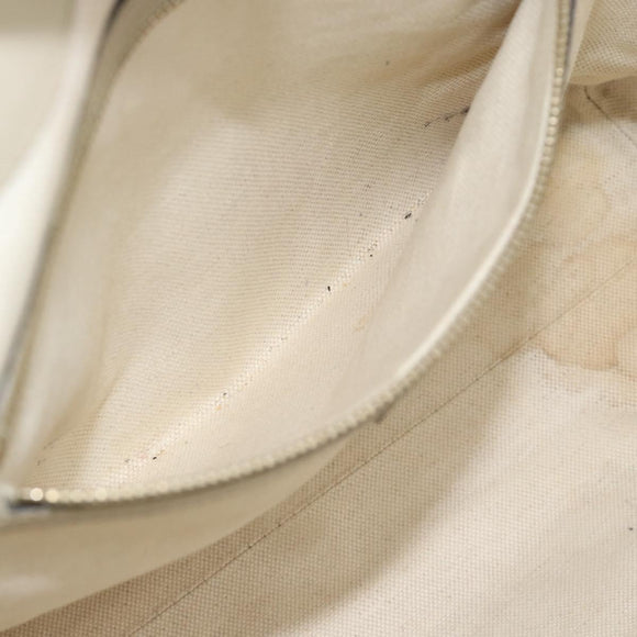 GUCCI GG Canvas Princi Web Sherry Line Tote Bag Beige Gold 257061 Auth 183725