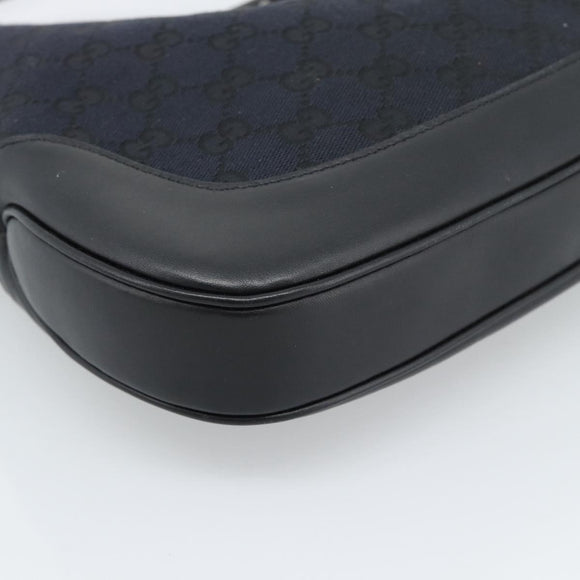 GUCCI GG Canvas Jackie Schultertasche Schwarz Silber 001 8806 Auth 183726V