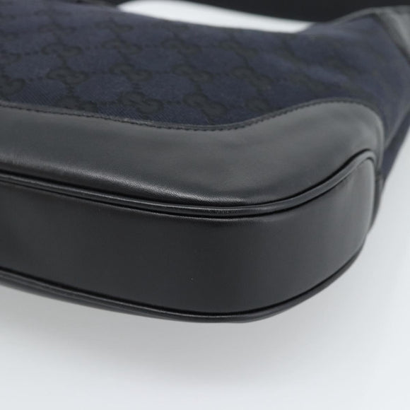 GUCCI GG Canvas Jackie Schultertasche Schwarz Silber 001 8806 Auth 183726V