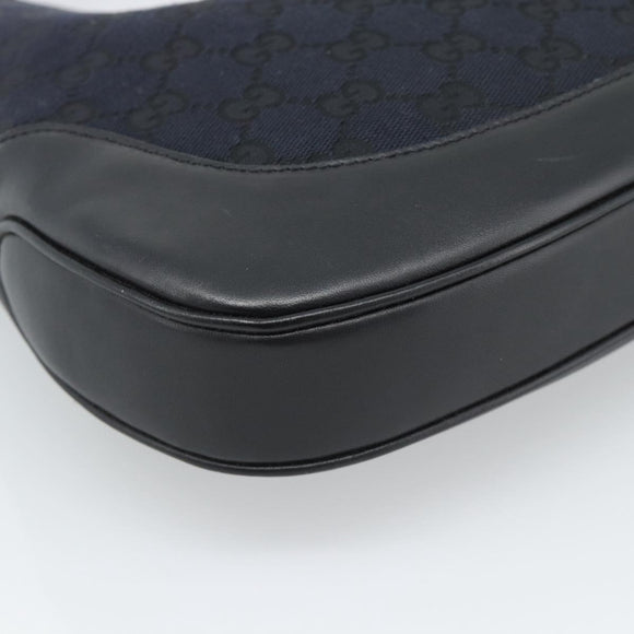 GUCCI GG Canvas Jackie Schultertasche Schwarz Silber 001 8806 Auth 183726V