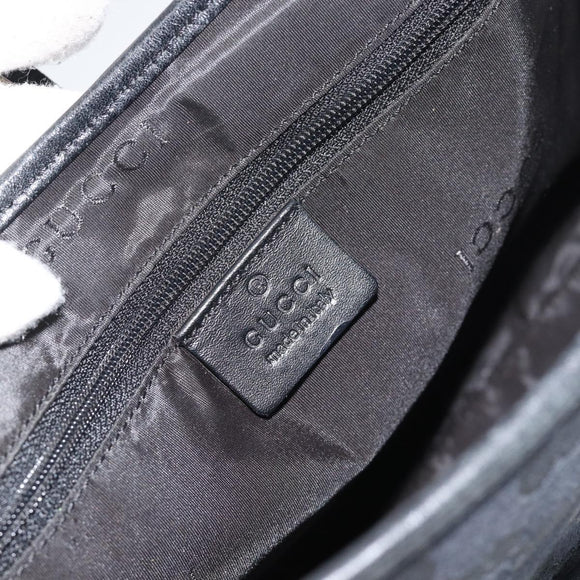 GUCCI GG Canvas Jackie Schultertasche Schwarz Silber 001 8806 Auth 183726V