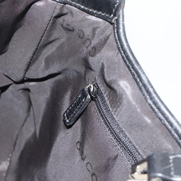 GUCCI GG Canvas Jackie Schultertasche Schwarz Silber 001 8806 Auth 183726V