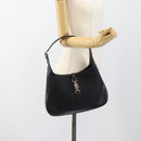 GUCCI GG Canvas Jackie Schultertasche Schwarz Silber 001 8806 Auth 183726V-22