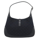 GUCCI GG Canvas Jackie Schultertasche Schwarz Silber 001 8806 Auth 183726V-3