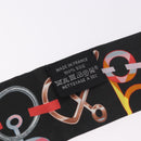 HERMES Twilly Schal Seide „DO RE BOUCLES“ Schwarz Original 183731-12