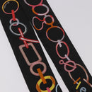 HERMES Twilly Schal Seide „DO RE BOUCLES“ Schwarz Original 183731-4