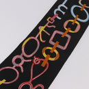 HERMES Twilly Schal Seide „DO RE BOUCLES“ Schwarz Original 183731-8