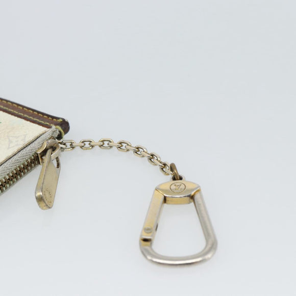 LOUIS VUITTON Monogram Multicolor Pochette Cles Purse White M92655 Auth 183733