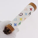 LOUIS VUITTON Multicolor Porte Monnaie Pla Münzbörse Weiß M92657 Auth 183734V-5