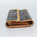 LOUIS VUITTON Monogram Multicolor Porte Tresor Wallet Black M92658 Auth 183735SAV-3