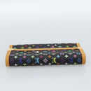LOUIS VUITTON Monogram Multicolor Porte Tresor Wallet Black M92658 Auth 183735SAV-5