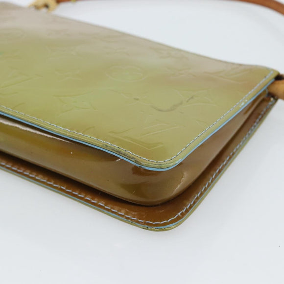LOUIS VUITTON Monogram Vernis Lexington Pouch Baby Blue M91011 LV Auth 183736