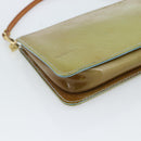 LOUIS VUITTON Monogram Vernis Lexington Pouch Baby Blue M91011 LV Auth 183736-15