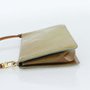 LOUIS VUITTON Monogram Vernis Lexington Pouch Baby Blue M91011 LV Auth 183736-3