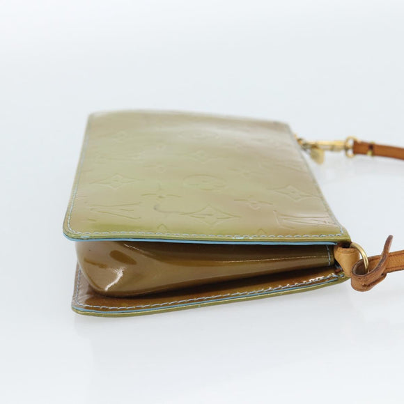 LOUIS VUITTON Monogram Vernis Lexington Pouch Baby Blue M91011 LV Auth 183736