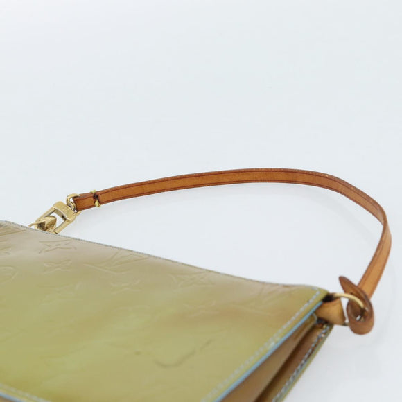 LOUIS VUITTON Monogram Vernis Lexington Pouch Baby Blue M91011 LV Auth 183736