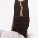 LOUIS VUITTON Damier Ebene Poche Toilette 15 Etui N47548 LV Auth 183737V-8