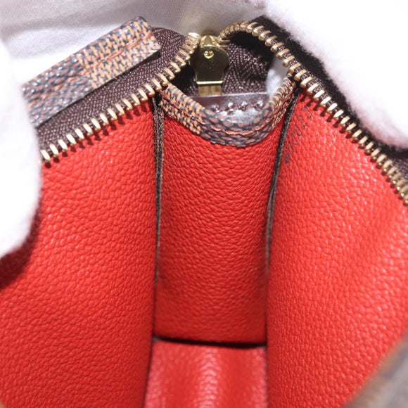 LOUIS VUITTON Damier Ebene Poche Toilette 15 Pouch N47548 LV Auth 183737V