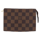 LOUIS VUITTON Damier Ebene Poche Toilette 15 Etui N47548 LV Auth 183737V-13