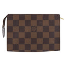 LOUIS VUITTON Damier Ebene Poche Toilette 15 Etui N47548 LV Auth 183737V-2