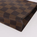LOUIS VUITTON Damier Ebene Poche Toilette 15 Pouch N47548 LV Auth 183737V-14