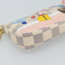 LOUIS VUITTON Damier Azur Mini Pochette Accessoires Pouch N64451 Auth 183738SM-16