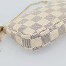 LOUIS VUITTON Damier Azur Mini Pochette Accessoires Pouch N64451 Auth 183738SM-18