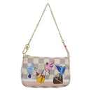 LOUIS VUITTON Damier Azur Mini Pochette Accessoires Pouch N64451 Auth 183738SM-13
