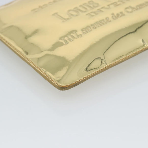 LOUIS VUITTON Monogram Miroir Pochette Plat Clutch Bag Gold M95278 Auth 183739V