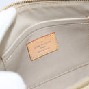 LOUIS VUITTON Monogram Miroir Pochette Plat Clutch Bag Gold M95278 Auth 183739V-19