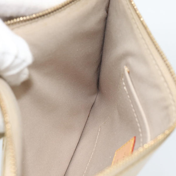 LOUIS VUITTON Monogram Miroir Pochette Plat Clutch Bag Gold M95278 Auth 183739V