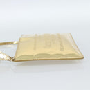 LOUIS VUITTON Monogram Miroir Pochette Plat Clutch Bag Gold M95278 Auth 183739V-3