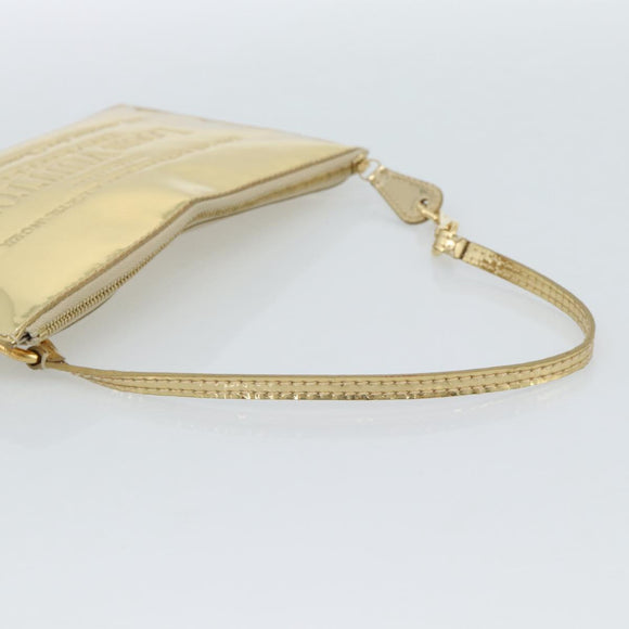 LOUIS VUITTON Monogram Miroir Pochette Plat Clutch Bag Gold M95278 Auth 183739V